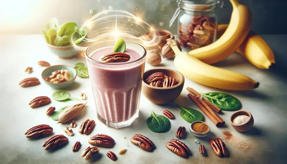 Smoothie Energético de Noz Pecan: Receita e Benefícios