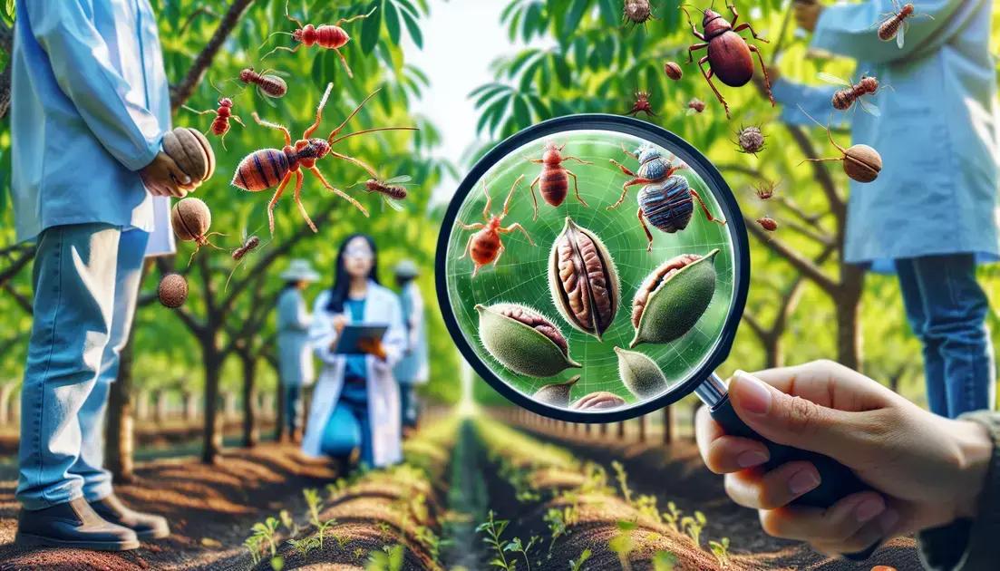 Identificação e Controle de Pragas em Nozes Pecan